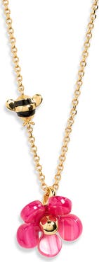 Kate Spade New York summer daze flower pendant necklace