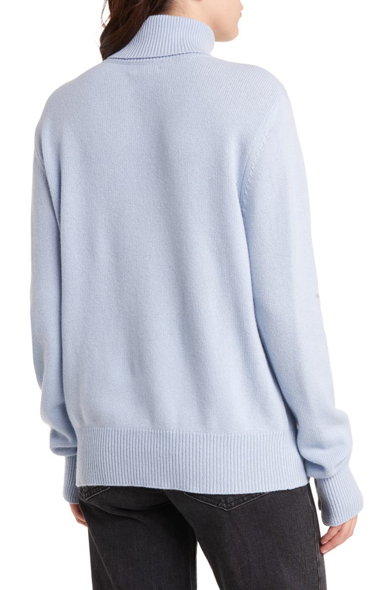 rag & bone Talan Turtleneck Cashmere Sweater, Alternate, color, Ltblue