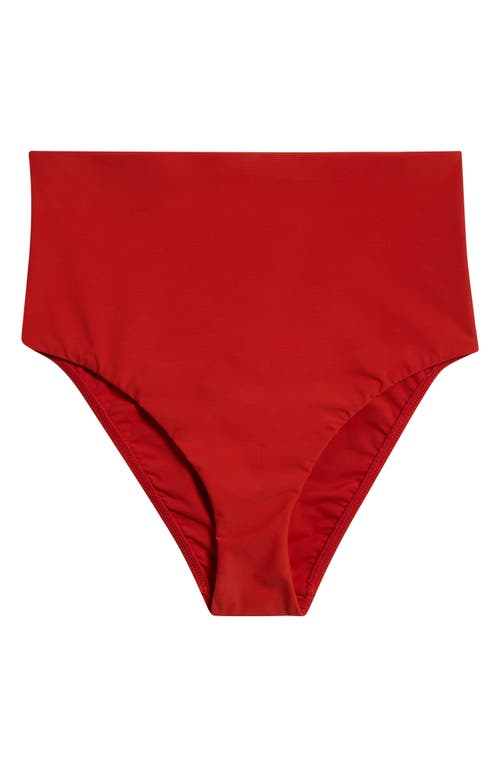 Bondi Born High Rise Bikini Bottoms In Red