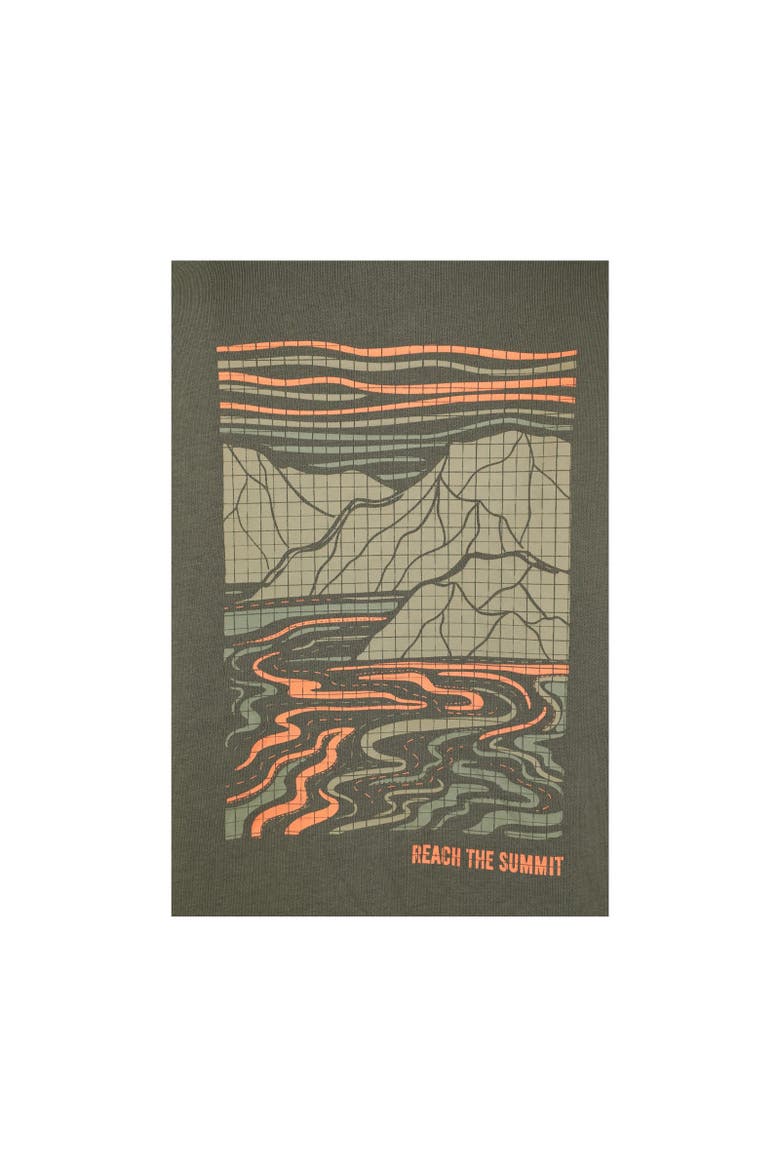 Reach The Summit Grid Hoodie, Alternate, color, Khaki Green