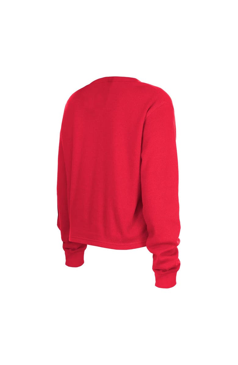 New Era Women's New Era Scarlet San Francisco 49ers Thermal Crop Long Sleeve T-Shirt, Alternate, color, Scarlet