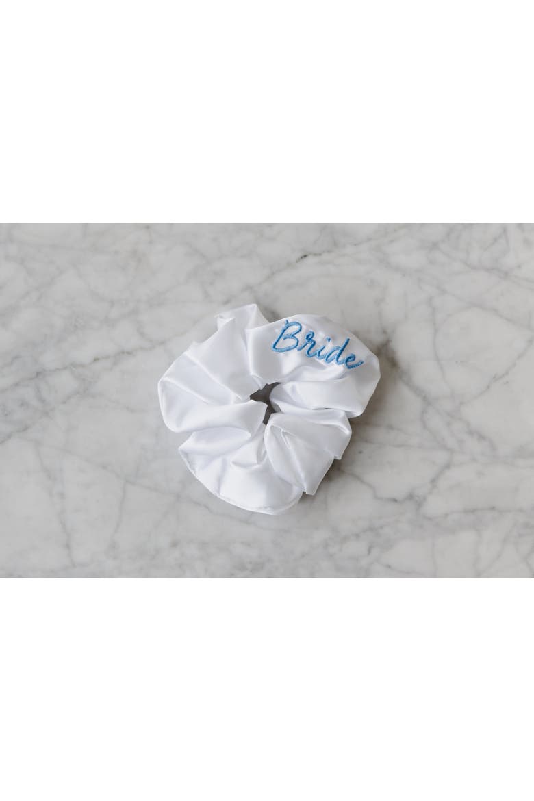 Bride Scrunchie, Alternate, color, White