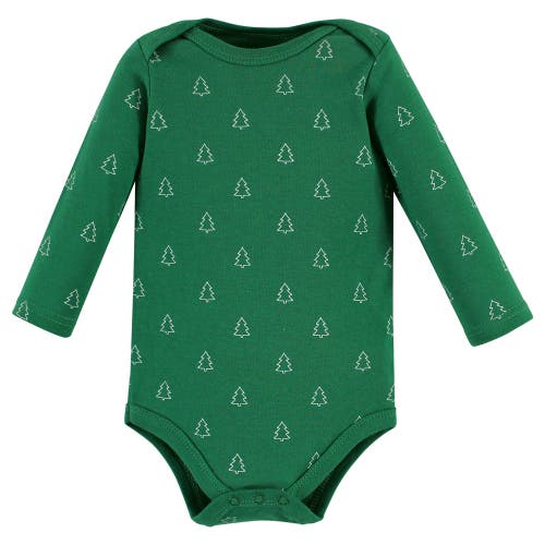 Hudson Baby Essential Long-sleeve Cotton Bodysuit Triple Set