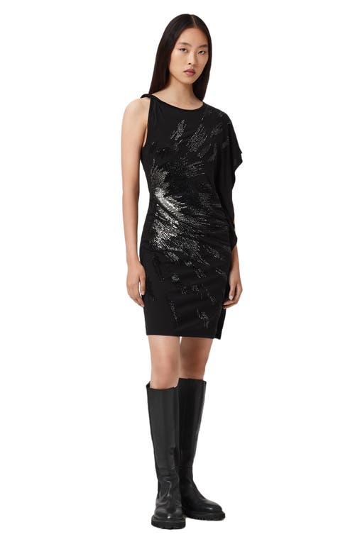 Allsaints Sophie Soutache Cocktail Dress In Black