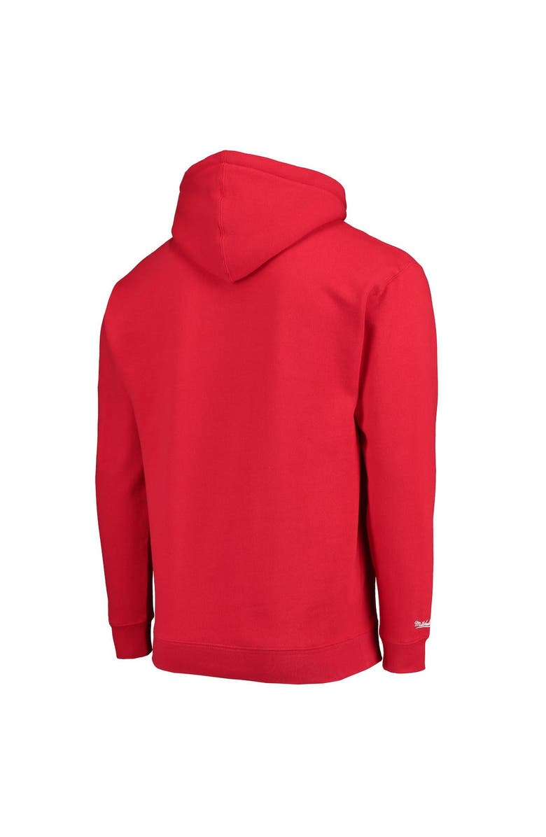 Mitchell & Ness Men's Mitchell & Ness Scarlet San Francisco 49ers Faithful To The Bay Pullover Hoodie, Alternate, color, 