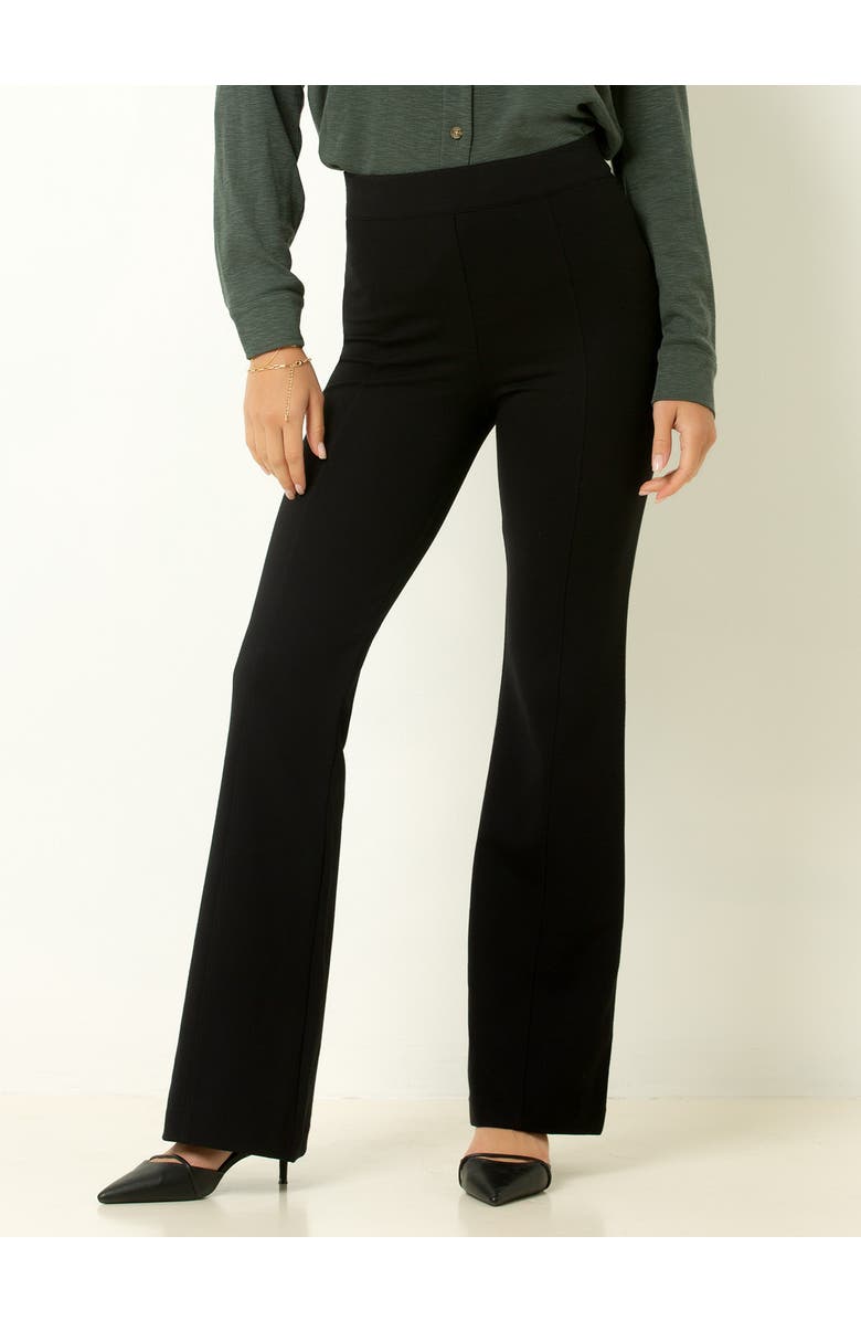 Single Stitch Shaping High Rise Flare Pant, Main, color, Black