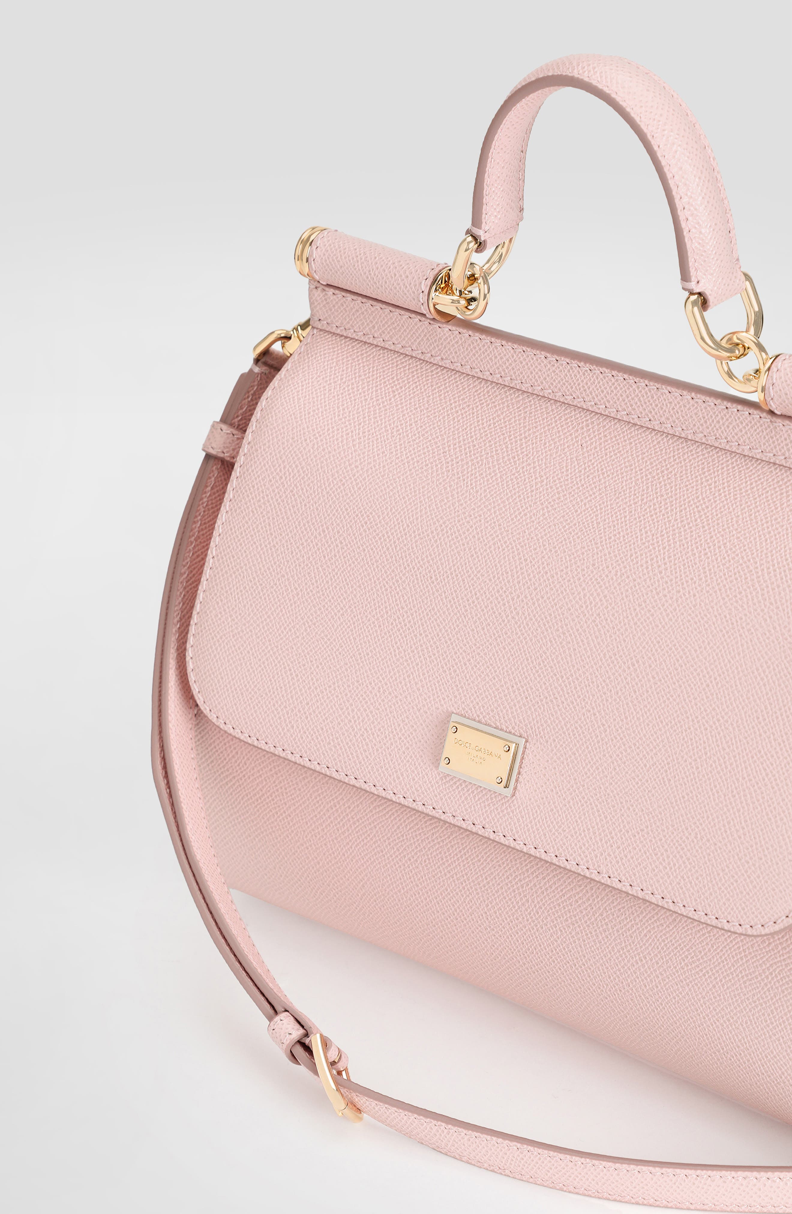 Sicily Leather Top Handle Bag, Alternate, color, LIGHT PINK