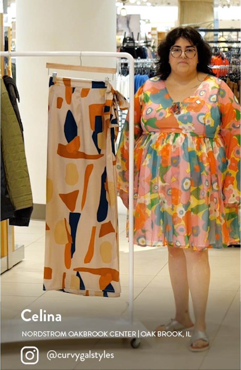 Seur Tilo Print Maxi Wrap Skirt, sales video thumbnail