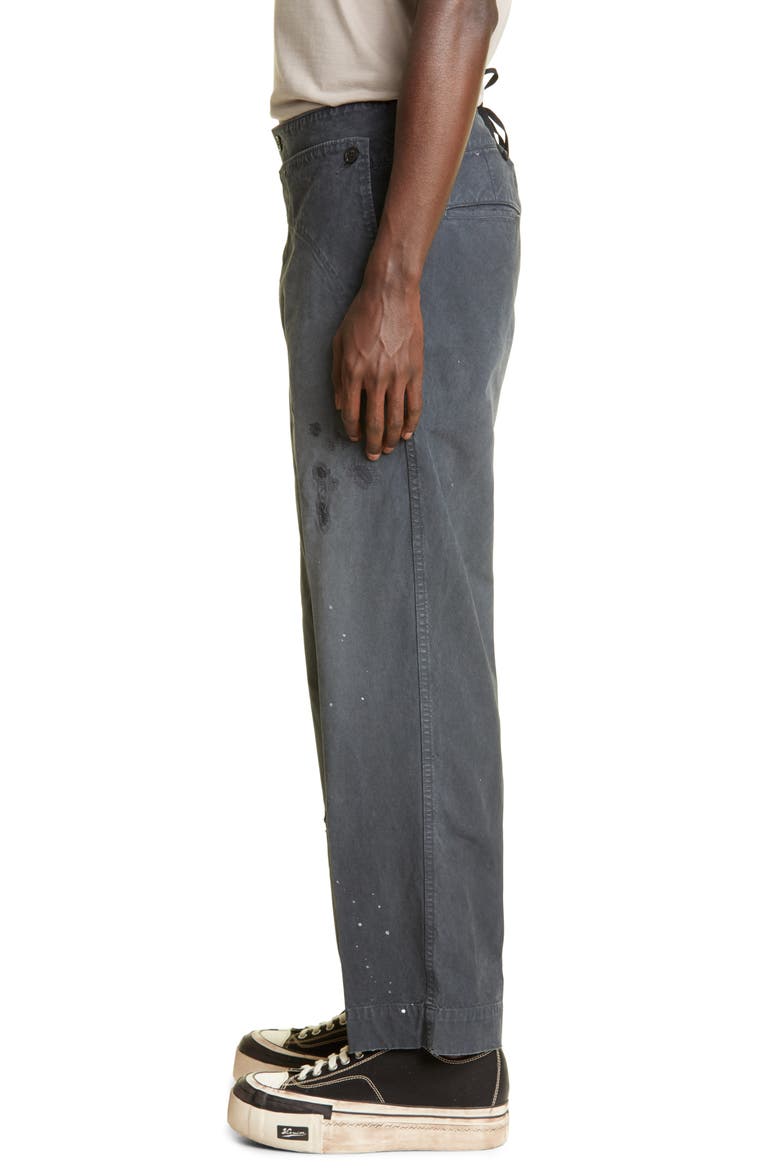 Men's Holman Damaged Sailor Pants, Alternate, color, BLACK