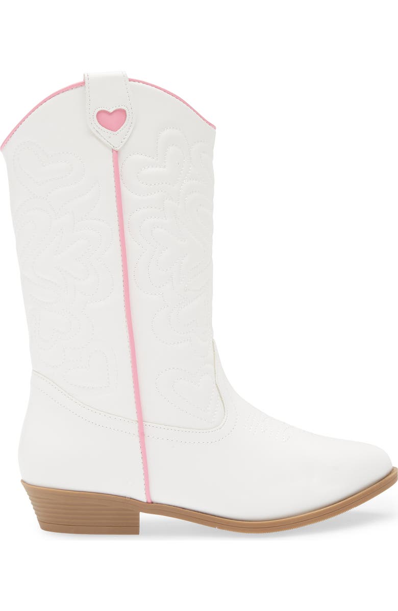 Harper Canyon Kids' Camryn Western Boot, Alternate, color, White