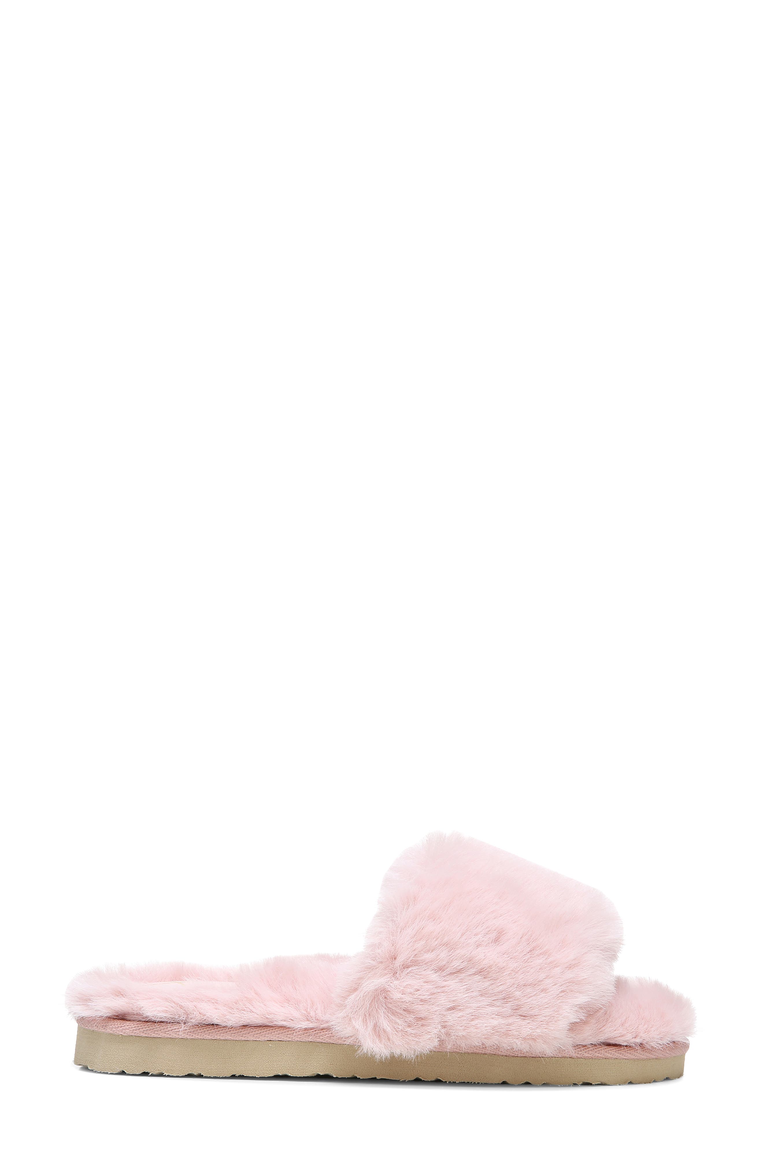 Jinnie Faux Fur Slipper, Alternate, color, BLUSH
