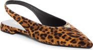 Prada Genuine Calf Hair Slingback Flat