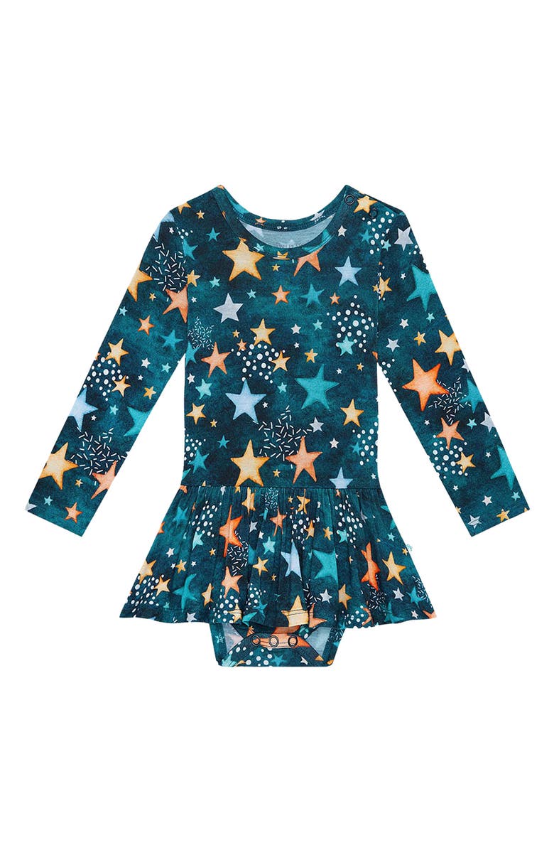 Posh Peanut Rogan Long Sleeve Skirted Bodysuit, Main, color,