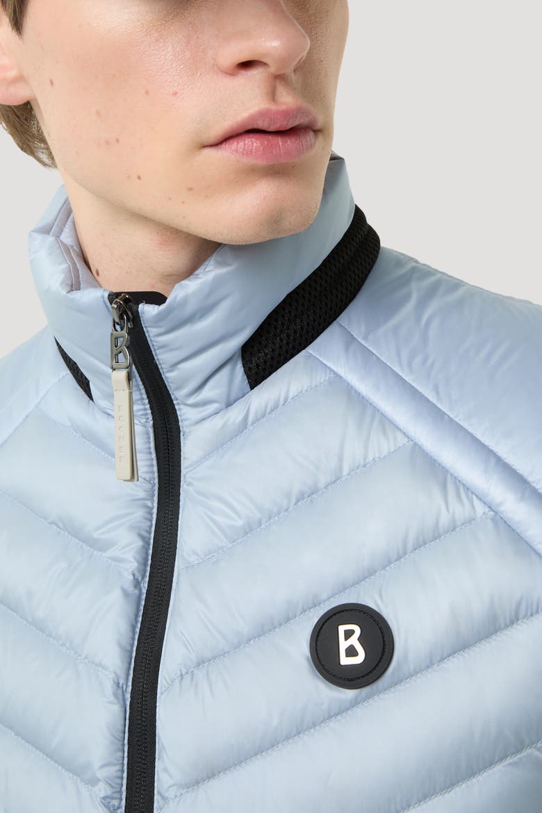 Lasse Lightweight Down Vest, Alternate, color, Light blue