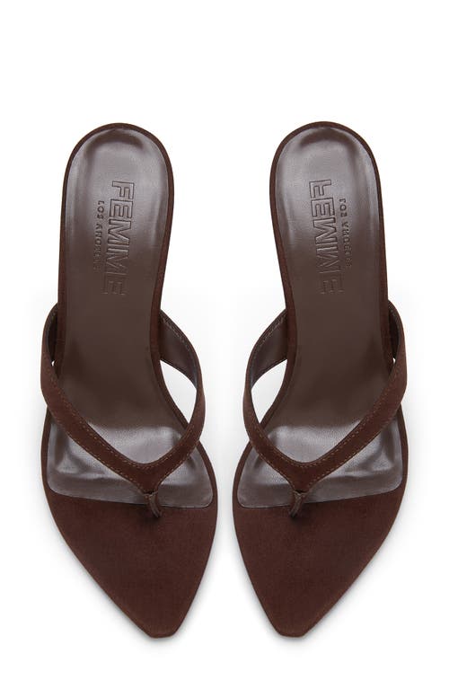 Femme La Tokyo Pointed Toe Sandal In Brown