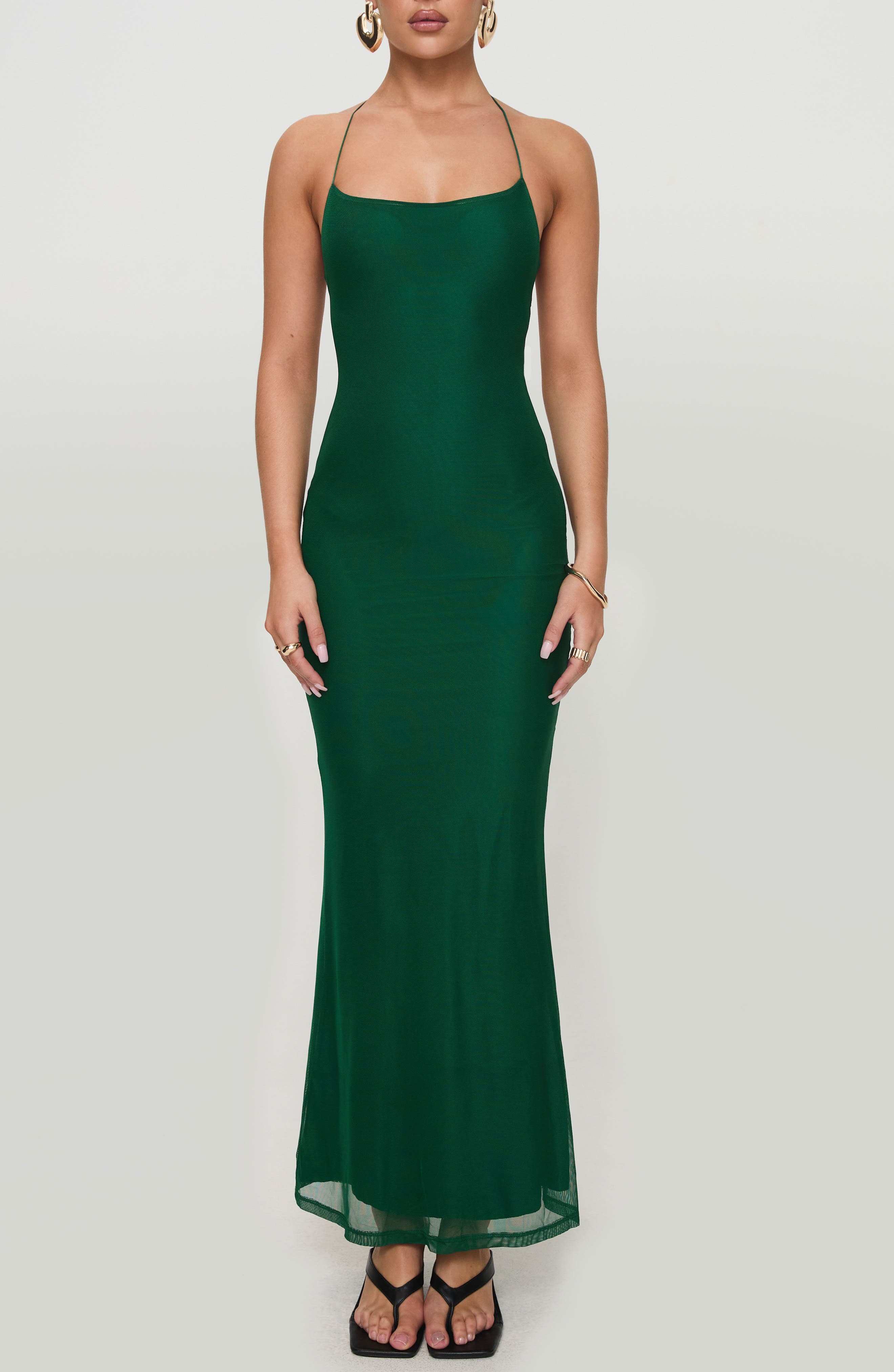 Princess Polly Malvern Mesh Halter Maxi Dress