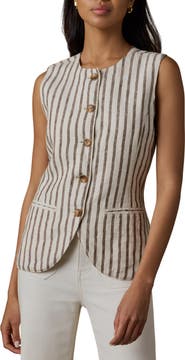 Faherty Sun Strider Linen Vest