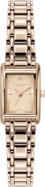 Olivia Burton Mini Grove Rectangular Bracelet Watch, 16mm