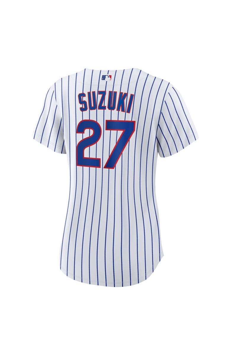 Nike Women's Nike Seiya Suzuki White Chicago Cubs Home Replica Jersey, Alternate, color,