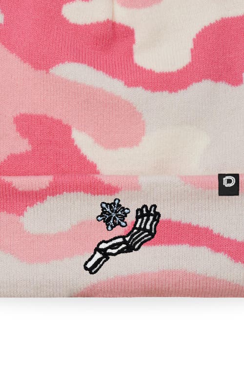Dalix Chill Touch Beanie In Pink Camo