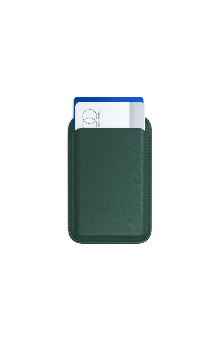 Satechi Vegan-Leather Magnetic Wallet Stand, Alternate, color, Forest Green
