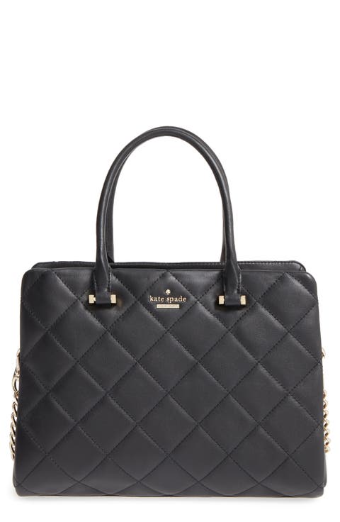 emerson place - olivera quilted leather satchel