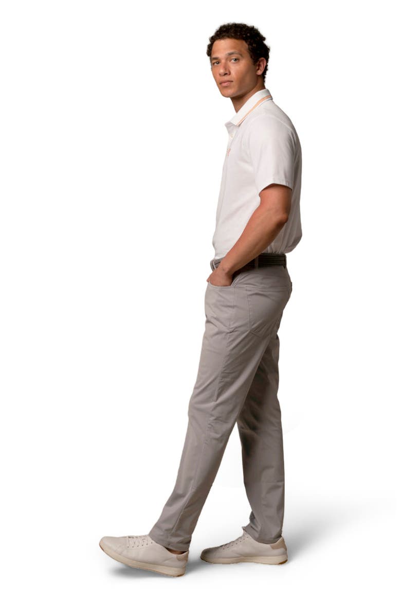 The Golfman Polo, Alternate, color, White/Sunrise/Taupe