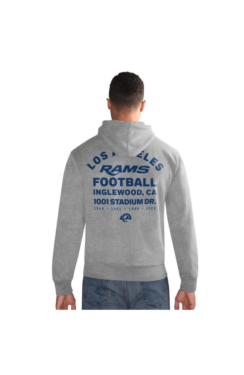 STARTER Men's Starter Ash Los Angeles Rams 1937 Hoodie, Main, color, Ash