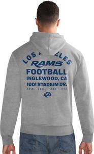 STARTER Men's Starter Ash Los Angeles Rams 1937 Hoodie