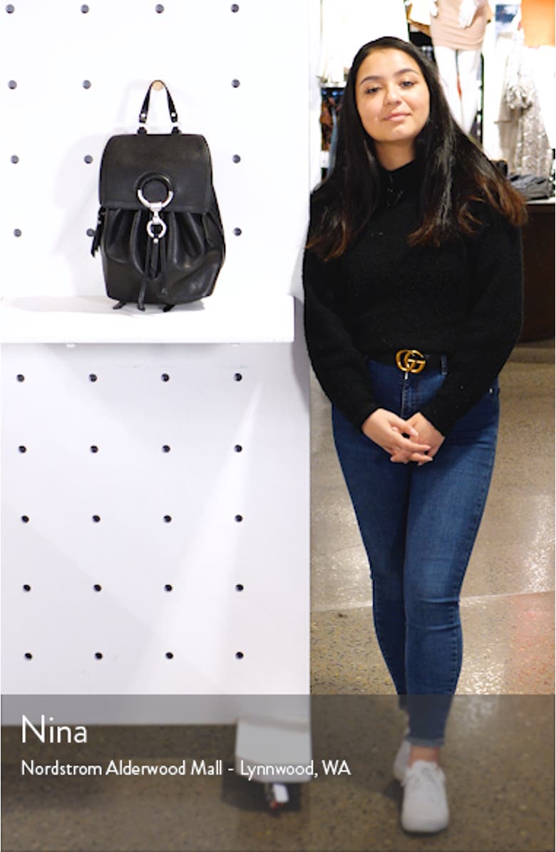 Small Ilana Harness Leather Backpack, sales video thumbnail