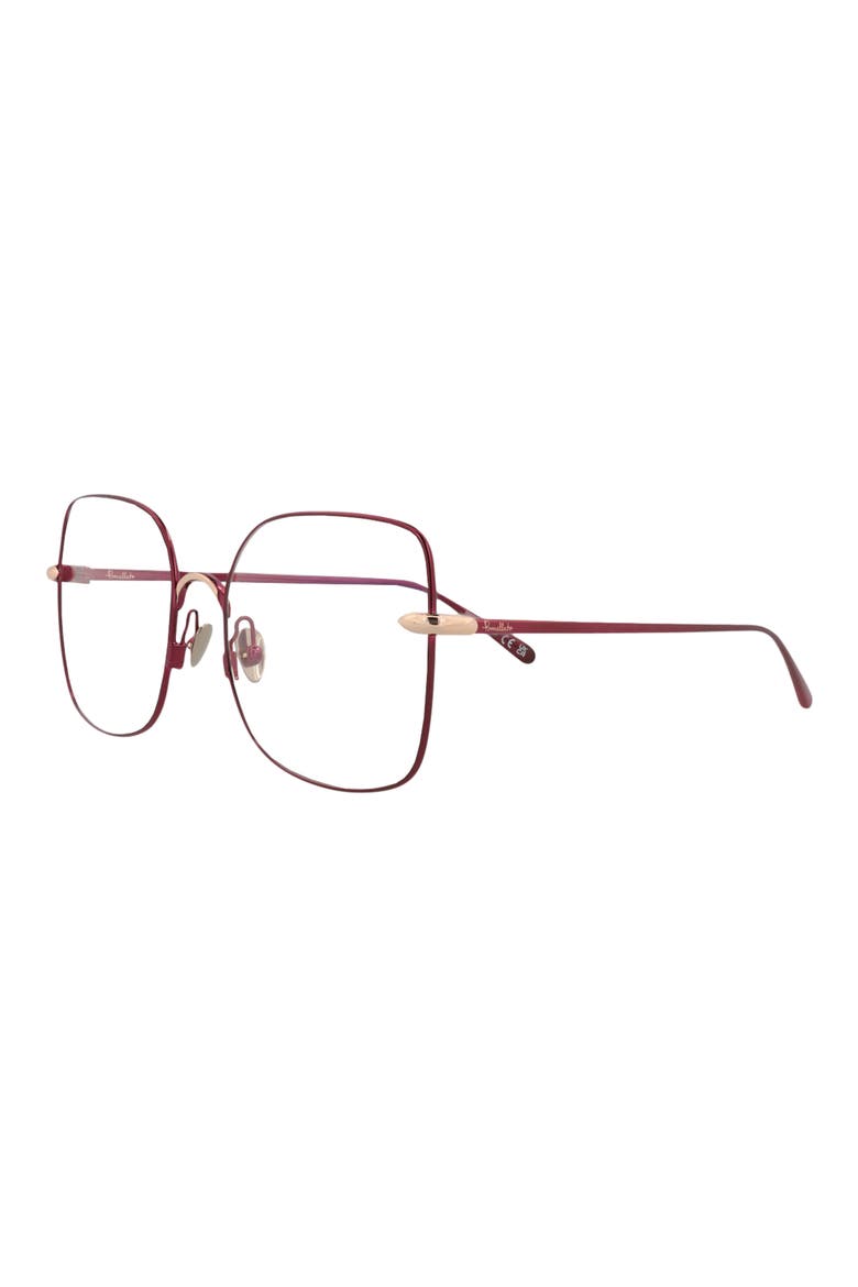 57mm Square Optical Glasses, Alternate, color, VIOLET TRANSPARENT