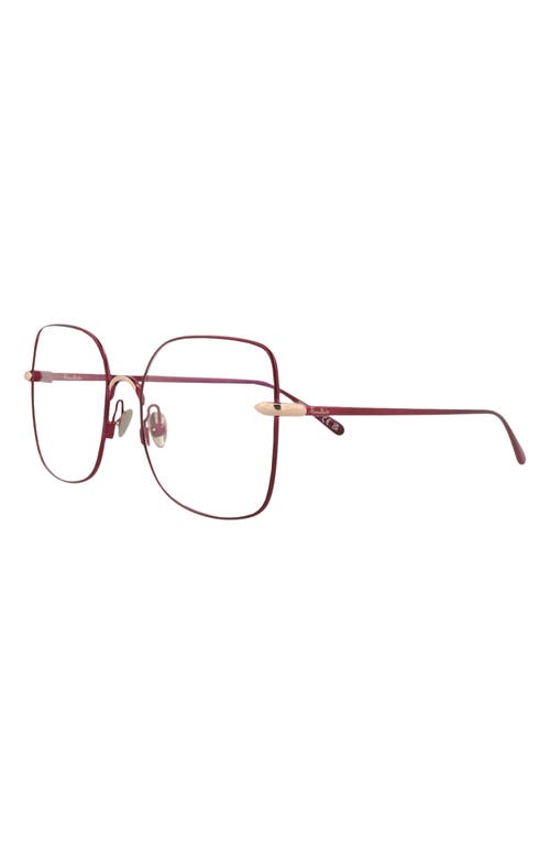 Pomellato 57mm Square Optical Glasses In Violet Transparent