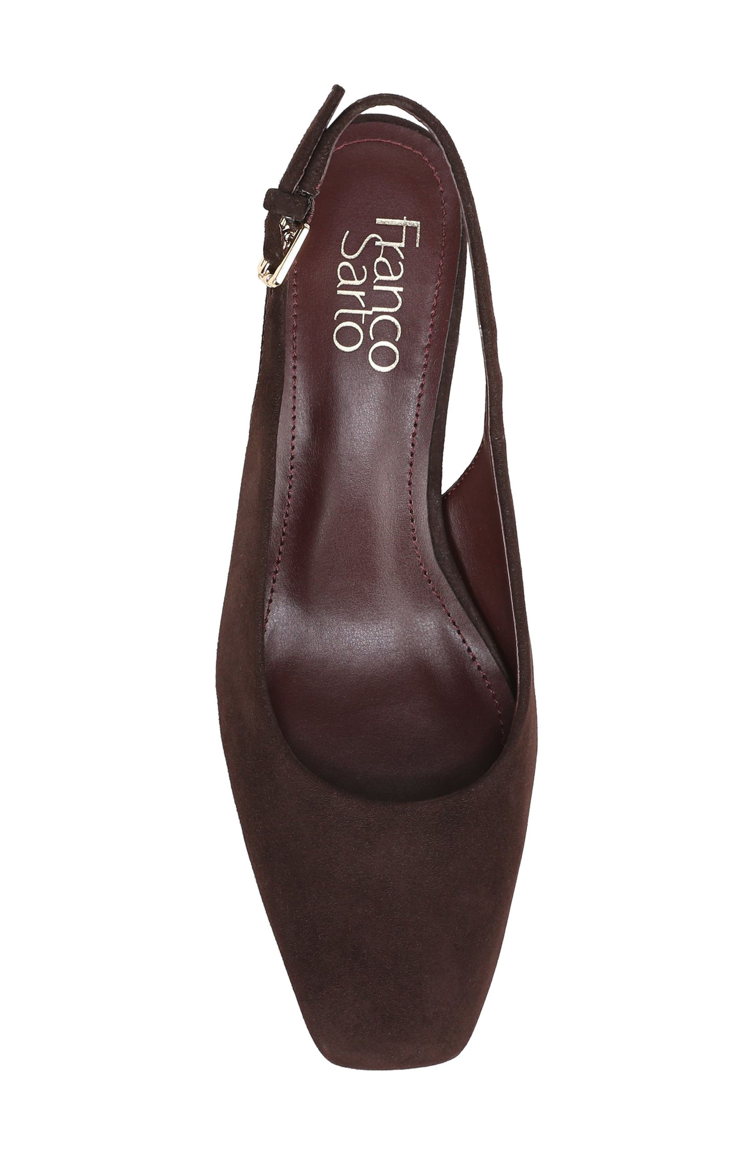 Niomi Leather Slingback Pump, Alternate, color, HICKORY BROWN