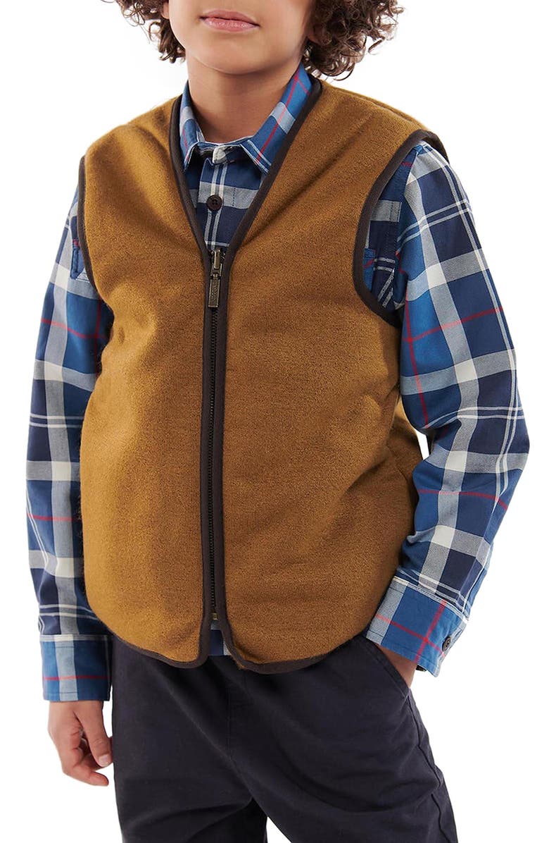 Barbour Kids' Beaufort Faux Fur Lined Liner Vest, Alternate, color, Beaufort Fur Liner