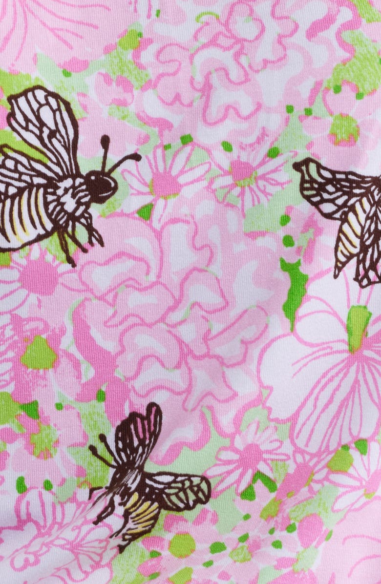 Lilly Pulitzer<sup>®</sup> Serah Smocked Waist Blouson Dress, Alternate, color, Pistachio Macaron Bees Knees