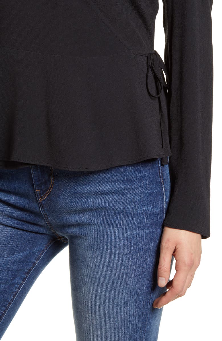 Chelsea28 Long Sleeve Wrap Top, Alternate, color, 