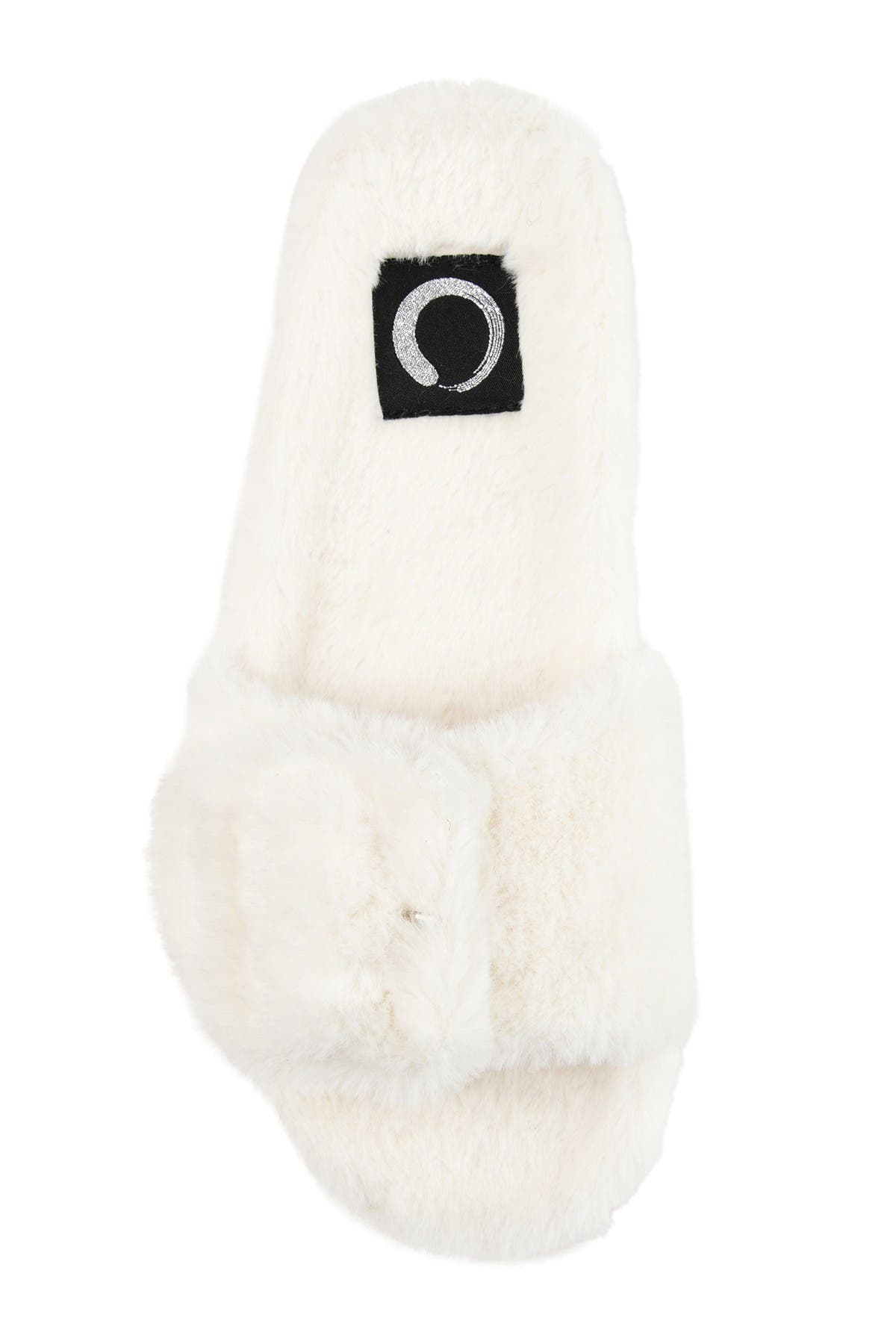 Journee Collection JOURNEE Shadow Faux Fur Slipper, Alternate, color, Ivory