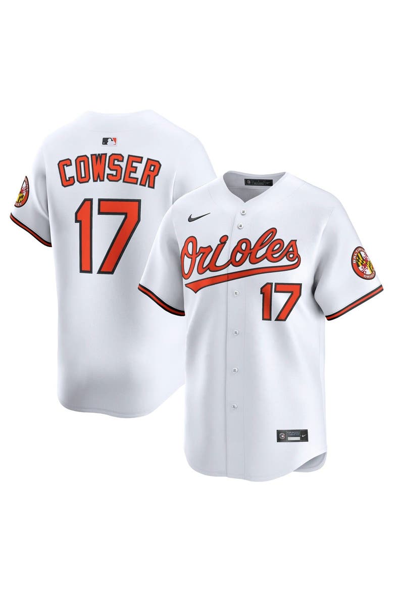 Men's Nike Colton Cowser White Baltimore Orioles Home Limited Player Jersey, Main, color, White