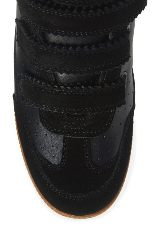 Steve Madden Mustang Wedge Sneaker In Black