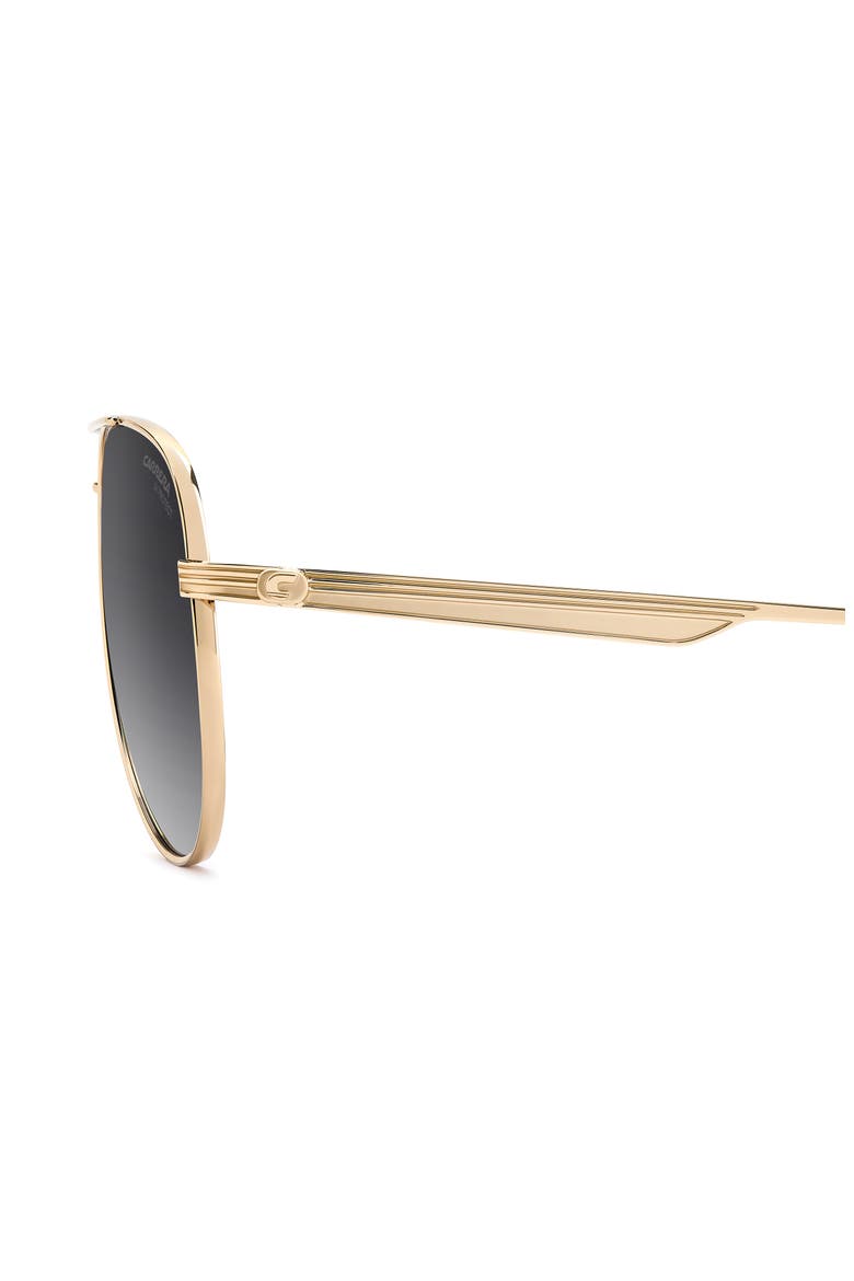 60mm Gradient Pilot Sunglasses, Alternate, color, ROSE GOLD/ DARK GREY SF