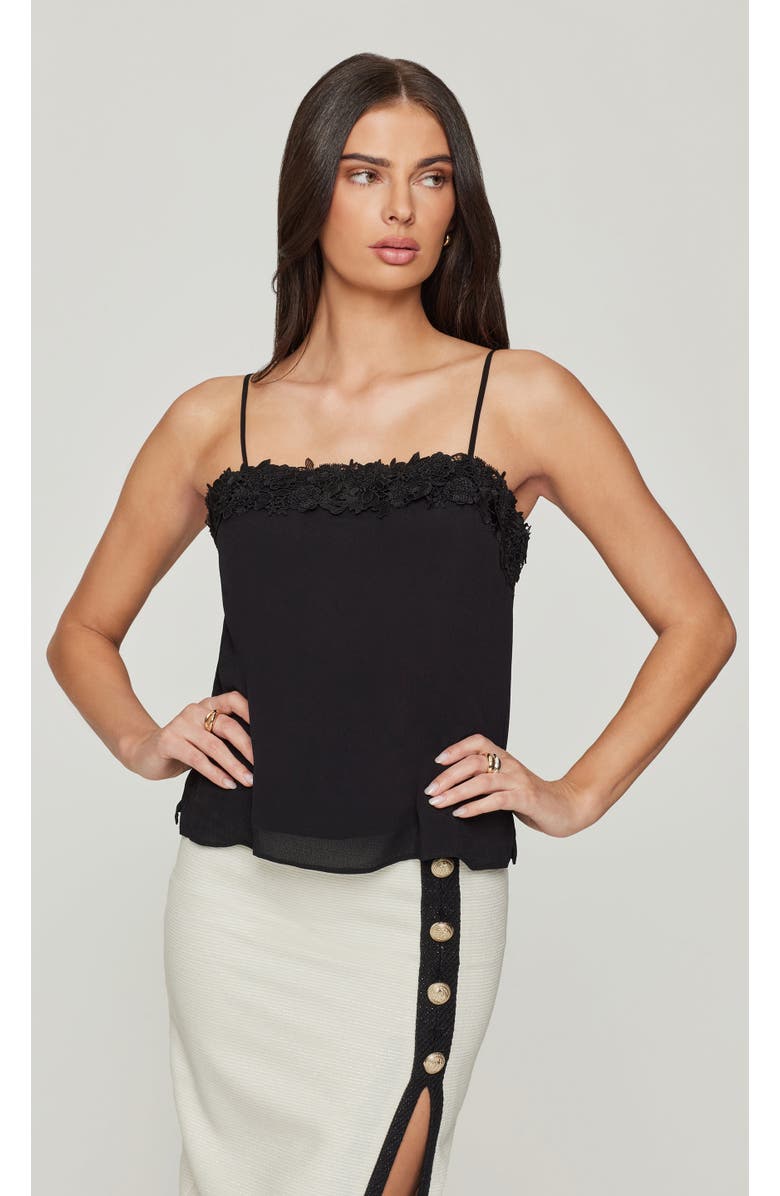 Generation Love Leah Lace Combo Cami, Alternate, color, Black