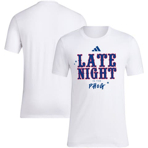 Men
s adidas White Kansas Jayhawks Late Night in the Phog T-Shirt