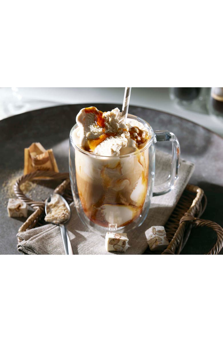 ZWILLING Sorrento Plus 2-Piece Double Wall Glass Coffee Mug Set, Alternate, color, Clear