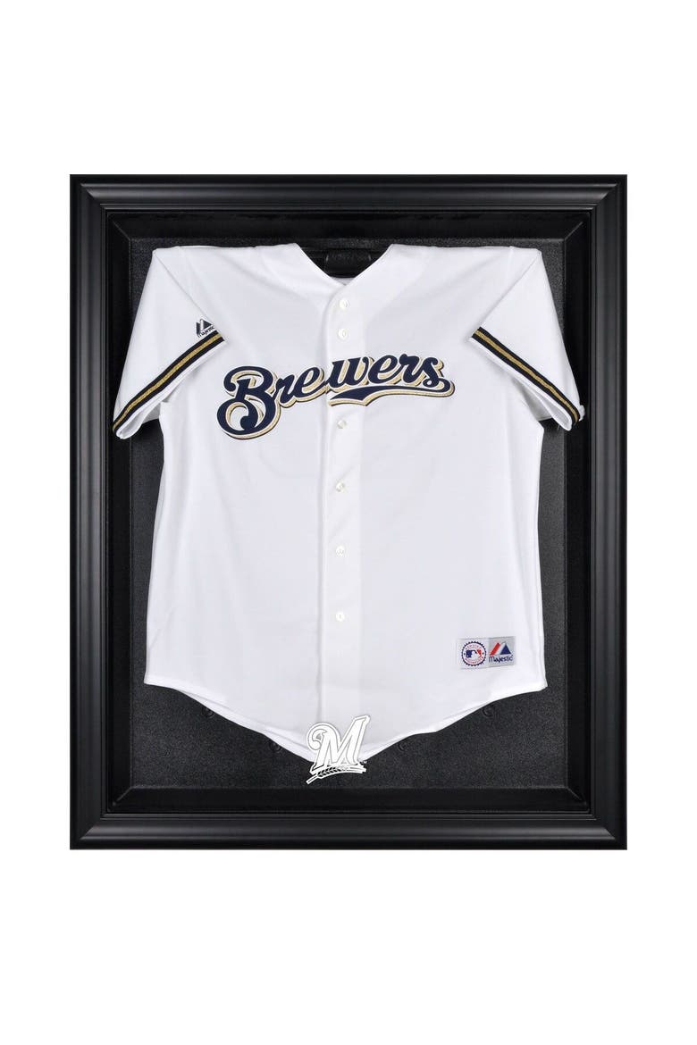 Milwaukee Brewers Black Framed Logo Jersey Display Case, Main, color, Black