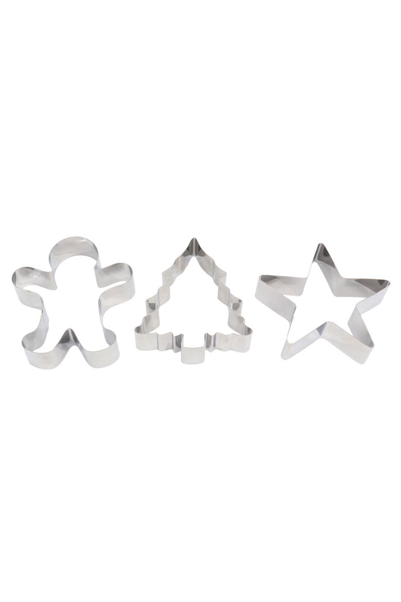 6pc Carbon Steel Bakeware and Cookie Cutter Set in Red, Alternate, color, Red