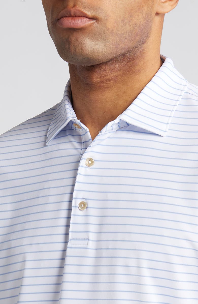 Peter Millar Drum Stripe Performance Jersey Polo, Alternate, color, 