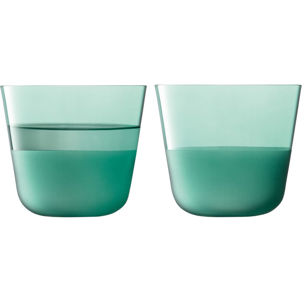 Lsa Arc Contrast Set Of 4 Tumblers In Teal