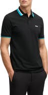 BOSS Paddy Tipped Cotton Polo