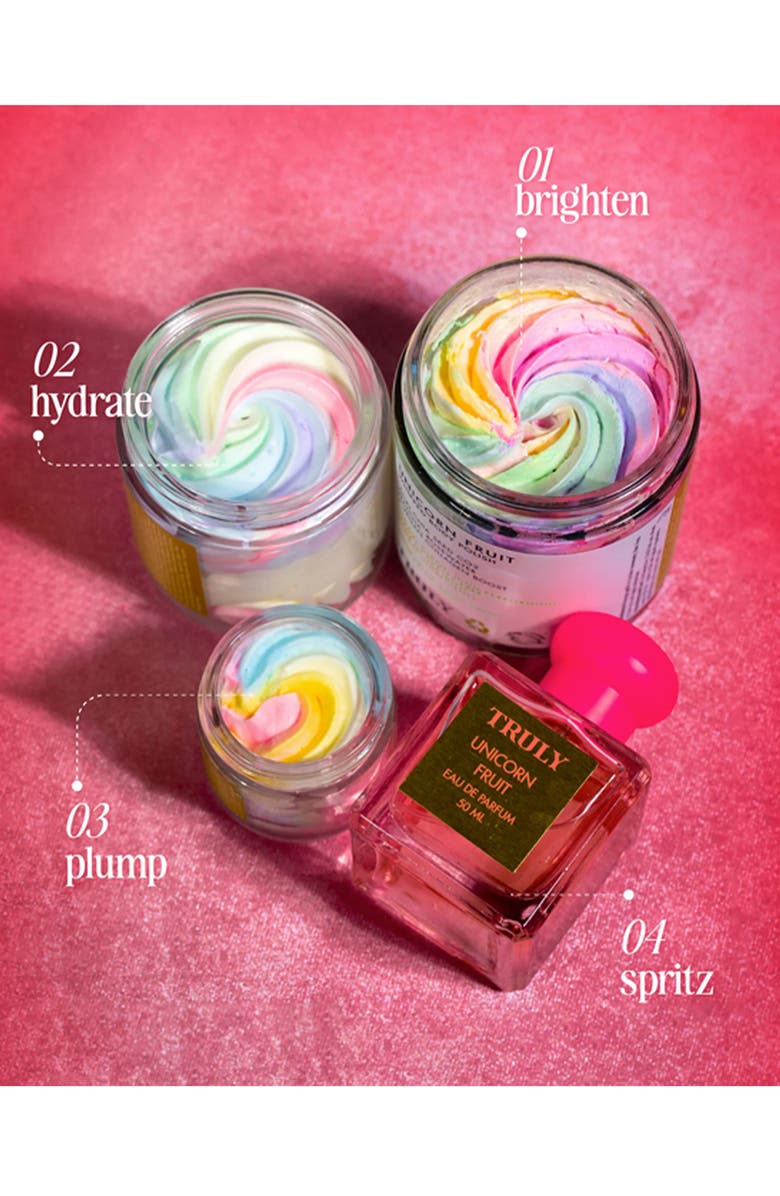 TRULY BEAUTY Iconic Unicorn Fruit Set $226 Value, Alternate, color,