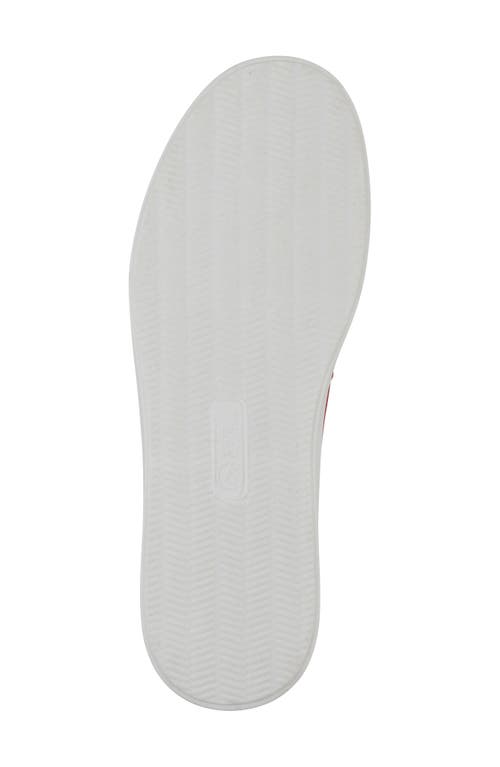 White Mountain Footwear Upright Woven Slip-on Sneaker In Cruella Red Fabric